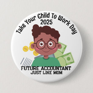 Macaron Rond 7,6 Cm Custom AA Boy Finance Apportez Votre Enfant Au Tra