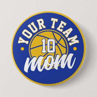Macaron Rond 7,6 Cm Custom Basketball Mom Button