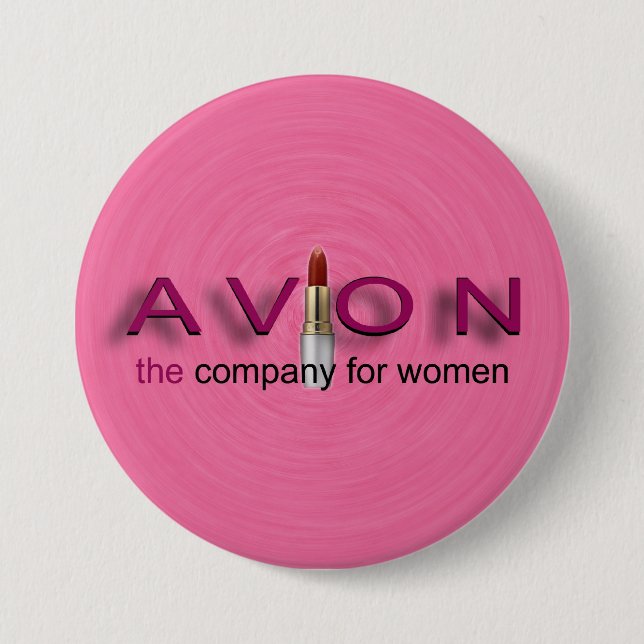 Macaron Rond 7,6 Cm Customisez ce bouton d'Avon (Devant)
