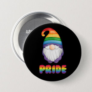 Macaron Rond 7,6 Cm Cute LGBTQ Pride coloré arc-en-ciel