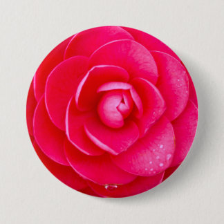 Macaron Rond 7,6 Cm Dahlia Rose Chaud