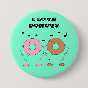 Macaron Rond 7,6 Cm Dancing Donuts Mint Green