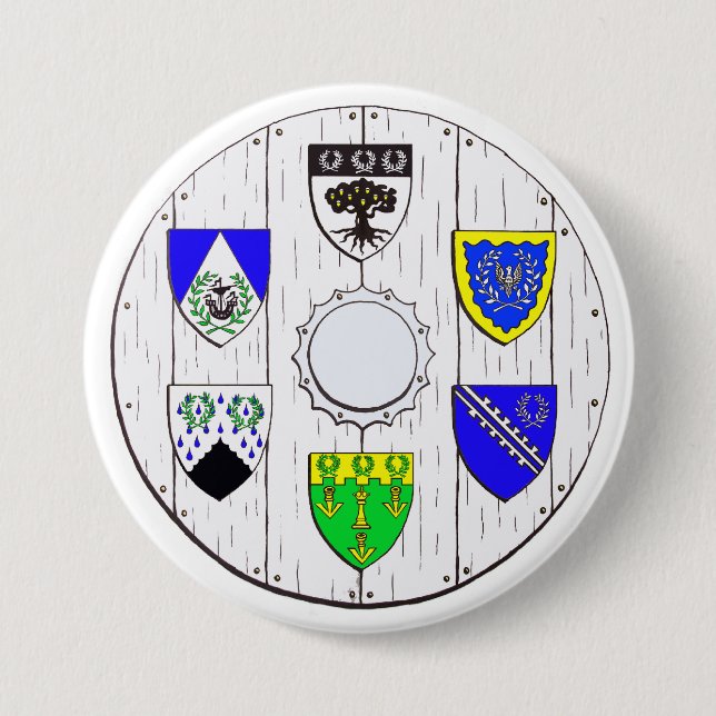 Macaron Rond 7,6 Cm Darkwood et bouton de cantons (Devant)