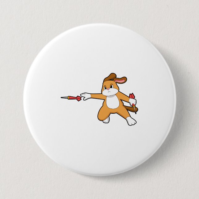 Macaron Rond 7,6 Cm Darts dog (Devant)