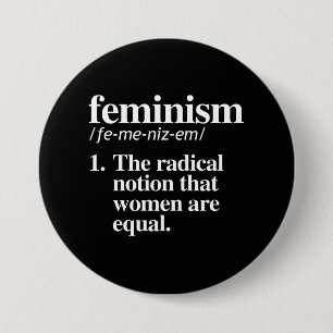 Macaron Rond 7,6 Cm Définition du féminisme - la notion radicale qui