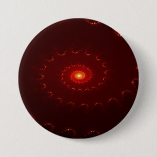 Macaron Rond 7,6 Cm Dégradé de l'étincelle rouge flamme