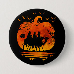 MACARON ROND 7,6 CM DÉGUISEMENT DE NOËL HALLOWEEN CITROUILLE CADEAU DE
