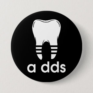 Macaron Rond 7,6 Cm Dentisterie drôle DDS