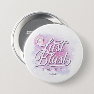 Macaron Rond 7,6 Cm Dernier Blast Disco Bachelorette Team Bride ID928
