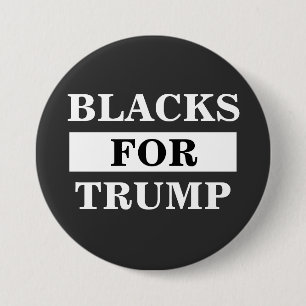 Macaron Rond 7,6 Cm Des Noirs Pour Trump