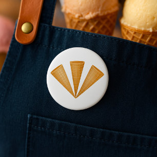 Macaron Rond 7,6 Cm Dessert d'été à la crème glacée triple gaufre