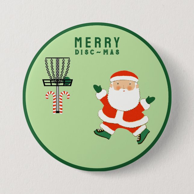 Macaron Rond 7,6 Cm Disque Golf Stocking Stuffers (Devant)