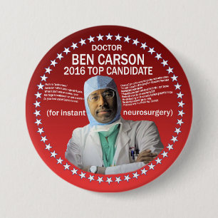 Macaron Rond 7,6 Cm Docteur Ben Carson