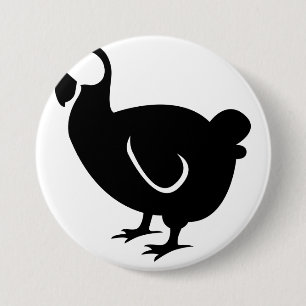 Macaron Rond 7,6 Cm Dodo Bird