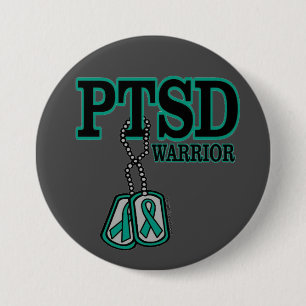 Macaron Rond 7,6 Cm Dogtags/guerrier… PTSD