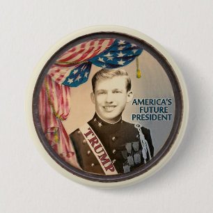 Macaron Rond 7,6 Cm Donald Trump 2016
