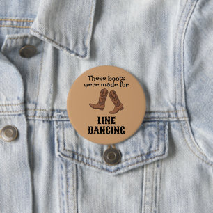 Macaron Rond 7,6 Cm Dons amusants pour danseurs de ligne Bottes de dan