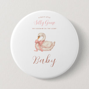 Macaron Rond 7,6 Cm Douce Invitation Fête de Naissance Colombe Aquarel