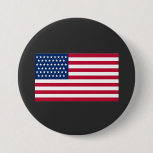 Macaron Rond 7,6 Cm Drapeau américain