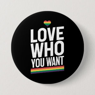 Macaron Rond 7,6 Cm Drapeau arc-en-ciel de la fierté gay LGBTQ Amour q