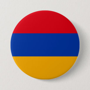 Macaron Rond 7,6 Cm Drapeau Arménie