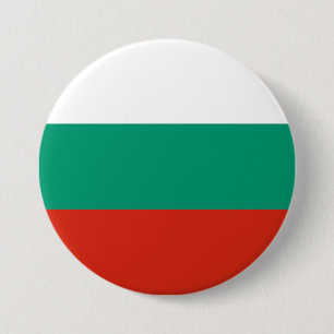 Macaron Rond 7,6 Cm Drapeau Bulgarie