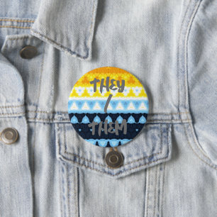 Macaron Rond 7,6 Cm Drapeau de fierté Boho Groovy Géométrique Abstrait