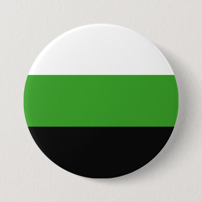 Macaron Rond 7,6 Cm Drapeau de fierté Neutrois (Devant)