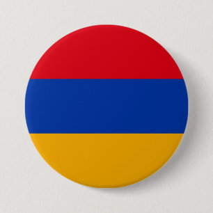 Macaron Rond 7,6 Cm Drapeau de l'Arménie