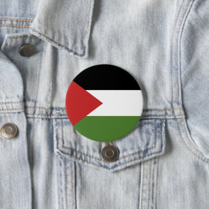 Macaron Rond 7,6 Cm Drapeau de Palestine