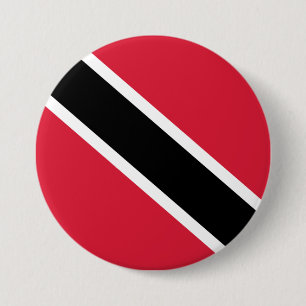 Macaron Rond 7,6 Cm Drapeau de Trinité-et-Tobago