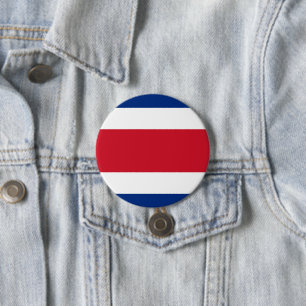 Macaron Rond 7,6 Cm Drapeau du Costa Rica