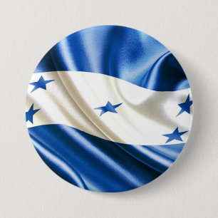 MACARON ROND 7,6 CM DRAPEAU DU HONDURAS