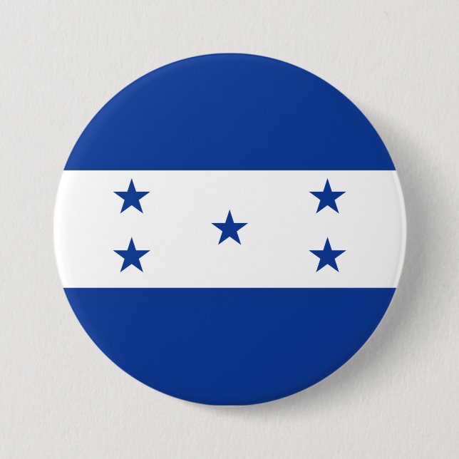 Macaron Rond 7,6 Cm Drapeau du Honduras (Devant)