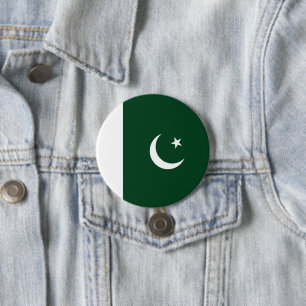 Macaron Rond 7,6 Cm Drapeau du Pakistan