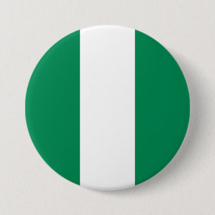 Macaron Rond 7,6 Cm Drapeau nigérian