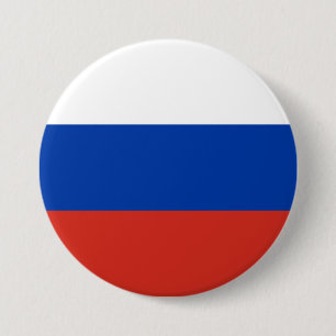Macaron Rond 7,6 Cm Drapeau russe