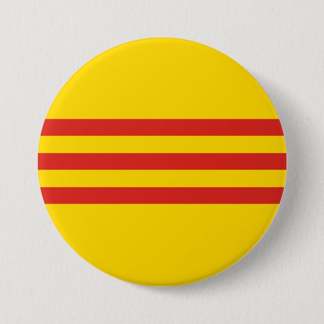 Macaron Rond 7,6 Cm Drapeau sud-vietnamien (Devant)