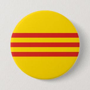 Macaron Rond 7,6 Cm Drapeau sud-vietnamien