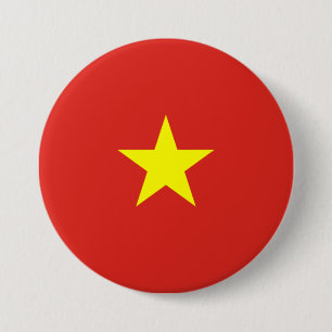 Macaron Rond 7,6 Cm Drapeau vietnamien (Vietnam)
