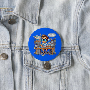 Macaron Rond 7,6 Cm Drôle Tee - shirt de support technique