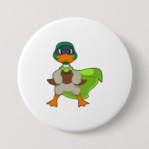 Macaron Rond 7,6 Cm Duck Hero Cape