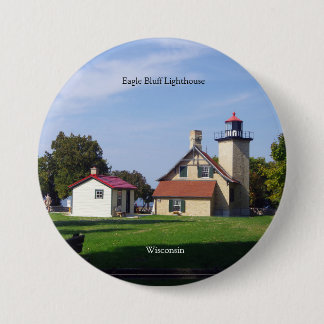 Macaron Rond 7,6 Cm Eagle Bluff Lighthouse 2025 button