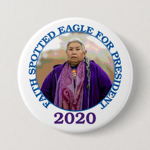 Macaron Rond 7,6 Cm Eagle repéré par foi pour le président 2020