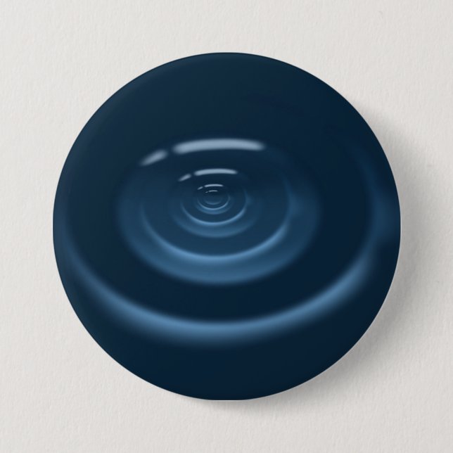 Macaron Rond 7,6 Cm Eau (Devant)