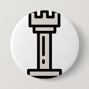 Macaron Rond 7,6 Cm échecs