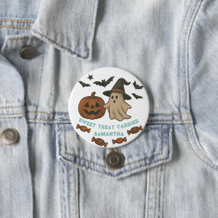 Macaron Rond 7,6 Cm Éffrayant Halloween Fourre-tout - Fantômes, chauve