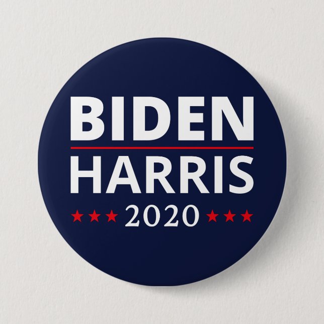 Macaron Rond 7,6 Cm Election 2020 - Biden Harris II (Devant)