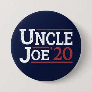 Macaron Rond 7,6 Cm Élection 2020 - Oncle Joe