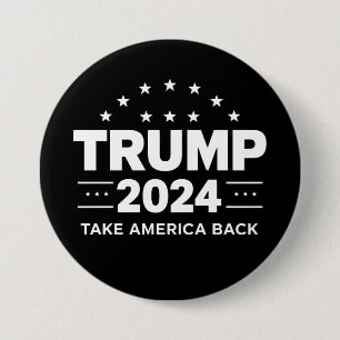 Macaron Rond 7,6 Cm Élection Donald Trump 2024 Reprenez l'Amérique